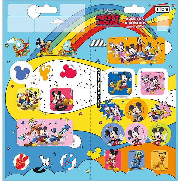 Adesivos Decorados Mickey Estampa única 100X208MM Pacote com 10