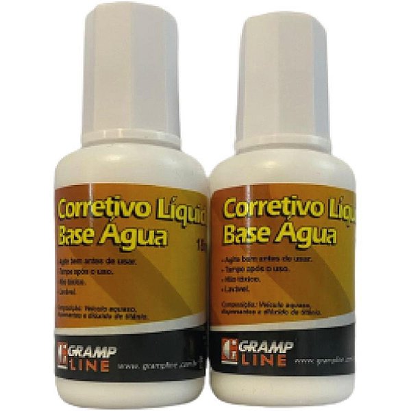 Corretivo Líquido À Base de água 18ML GRAMP Line Caixa com 12