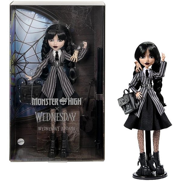 Monster HIGH Wednesday e ENID Core – Bonecas com Acessórios Assustadores