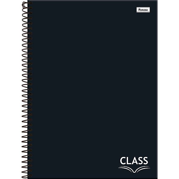 Caderno 15X1 Capa Dura CLASS Preto 240 Folhas – Pacote com 2 Unidades