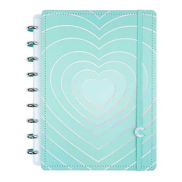 Caderno Inteligente Médio Turquoise Love 80 Folhas