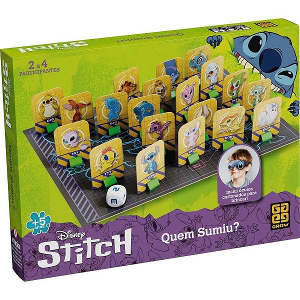 Jogo de Tabuleiro "quem Sumiu?" STITCH