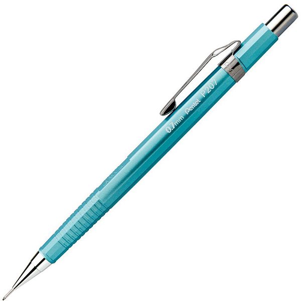 Lapiseira 0.7MM Metalizada Azul Caixa com 6 Unidades