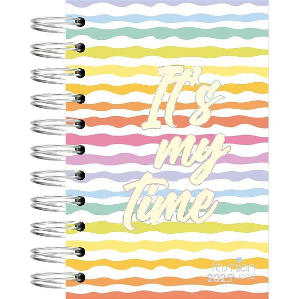 Agenda 2025 Fashion Espiral Compacta 100X150MM 160 Folhas