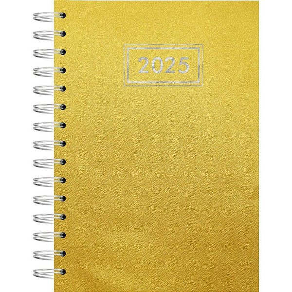 Agenda 2025 SCRATCH Espiral Capa Dura 140X200MM Ouro