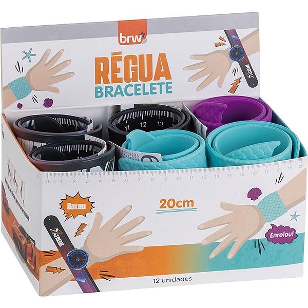 Régua Mole Bracelete Xtrema e Sea 4 Modelos Display com 12 Unidades