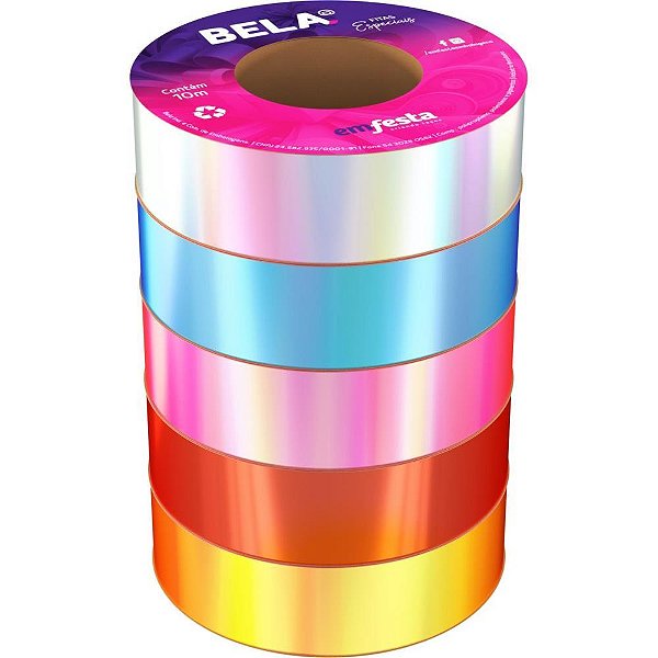 Fita Nacarada 30MM X 10M Sortida Pacote com 5 Unidades