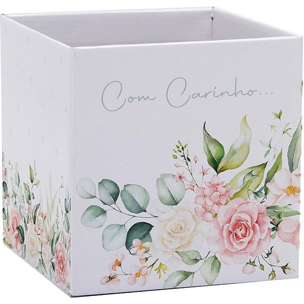 Cachepot Paper Decorado Pote 15 Alice Quadrado 15X15CM - Pacote com 10