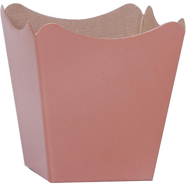 Cachepot Paper Liso Pote 15 Rose GOLD 16X17X11CM Pacote com 10 Unidades