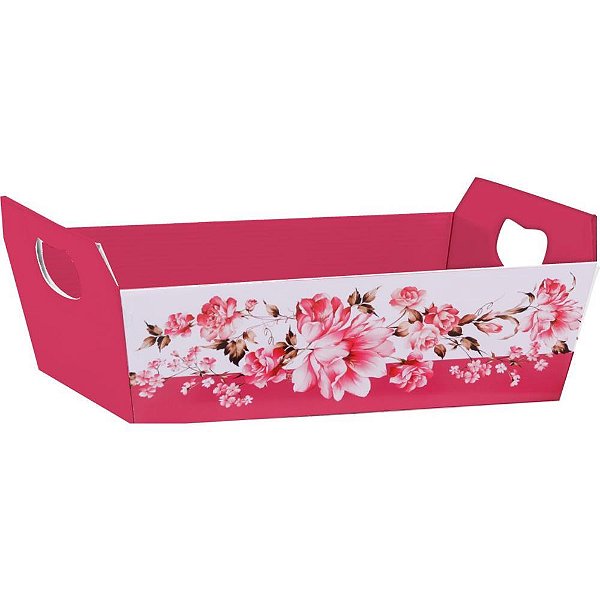 Cesta de Papel Valência 28,5X9X20CM - Pacote com 5