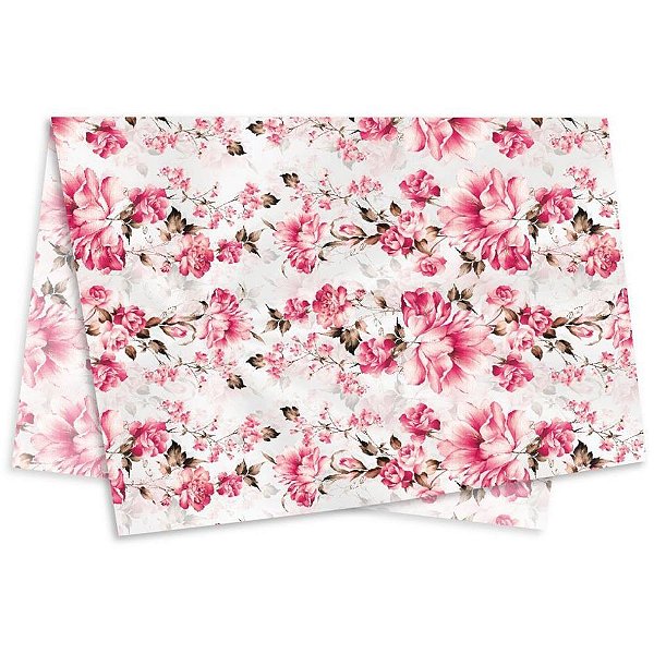 Papel Seda Decorado 50X70CM Valência Pacote com 50 Unidades