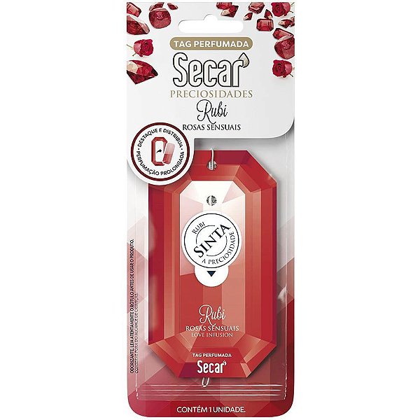 Odorizador para Carro TAG Secar Precioso.rubi Rosas