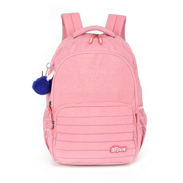 Mochila STITCH G Salmão C/ Compartimento para Notebook