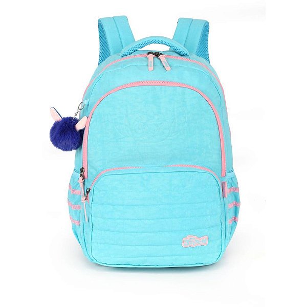 Mochila STITCH G Turquesa C/ Compartimento para Notebook