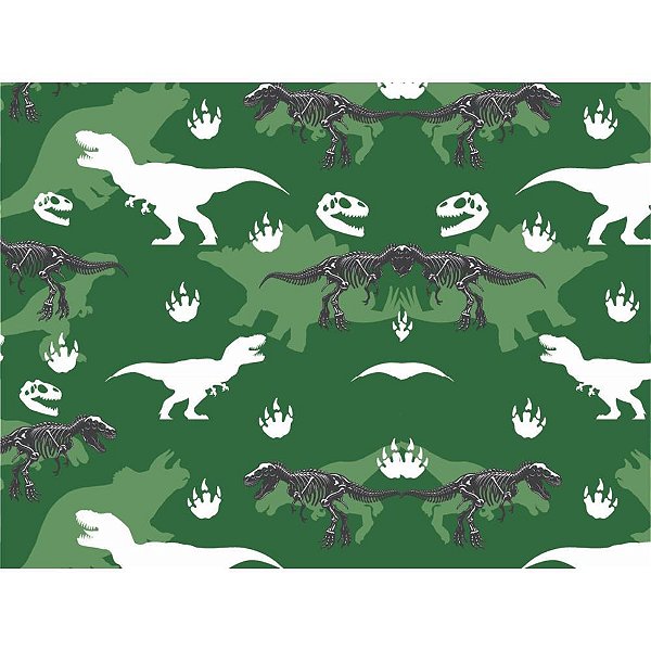 Papel Presente Bobina Couche 60CM MOD.238 Dinossauros BO-100MTS