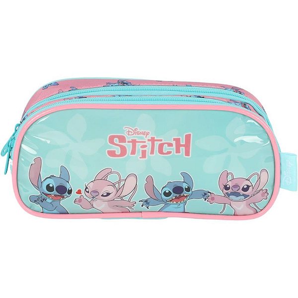 Estojo Duplo STITCH Tecido Verde