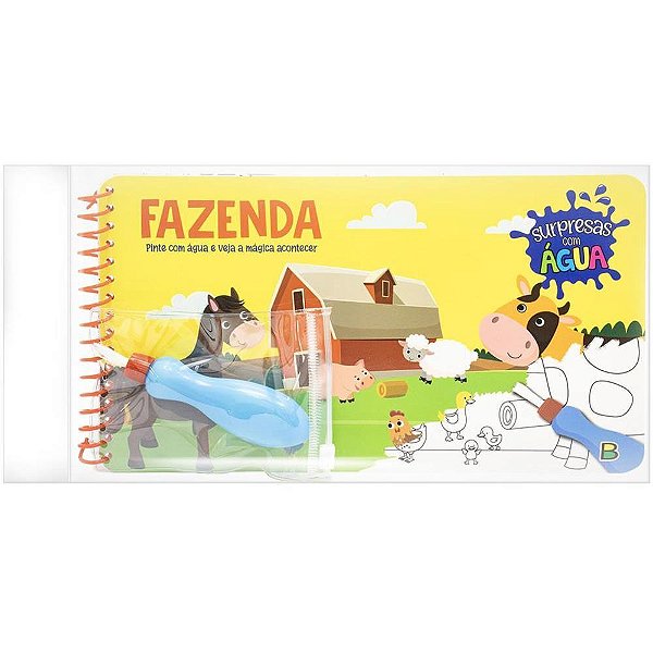 Livro Aquabook Fazenda  25X14,2CM 6P