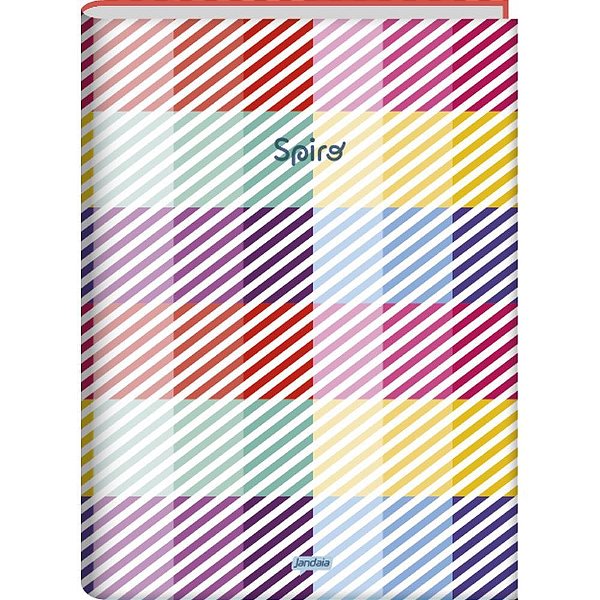 Caderno Brochura 1/4 Capa Dura Spiro 80 Folhas Pacote com 05