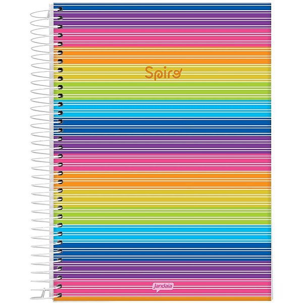 Caderno Espiral 1/4 Capa Dura Spiro 80 Folhas Pacote com 05