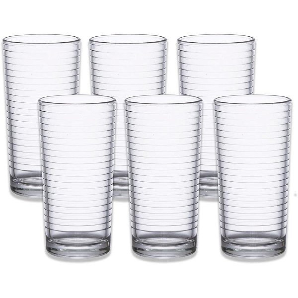 Copo de Vidro LONG DRINK Huis 6 Peças  Jogo