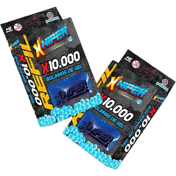 Lancador Refil Xniper C/10MIL Bolas GEL