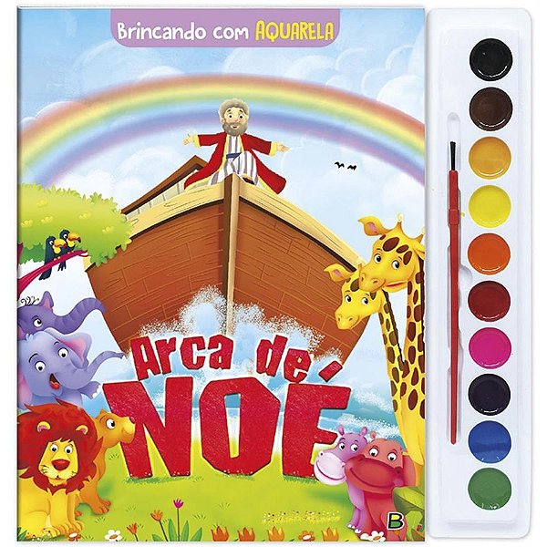 Livro Aquarela ARCA de Noé 27X28CM 16 Páginas