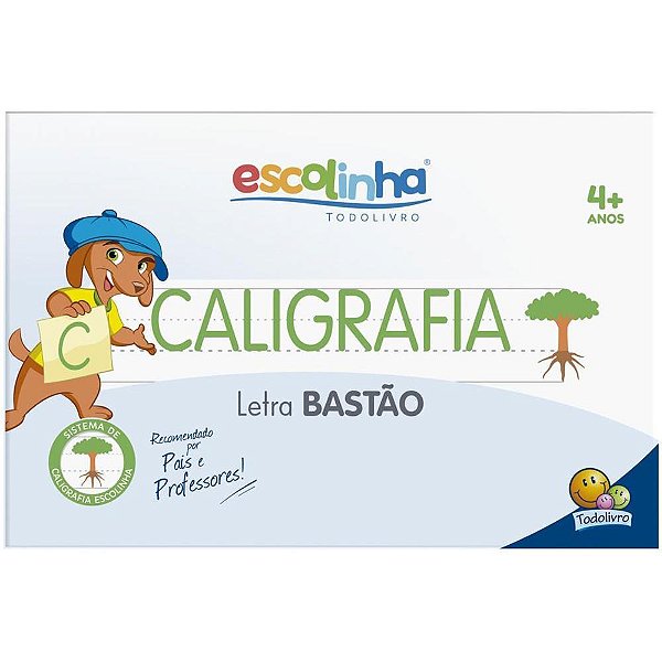 Livro Caligrafia Escolinha Sistema UV Bastão 32 Páginas