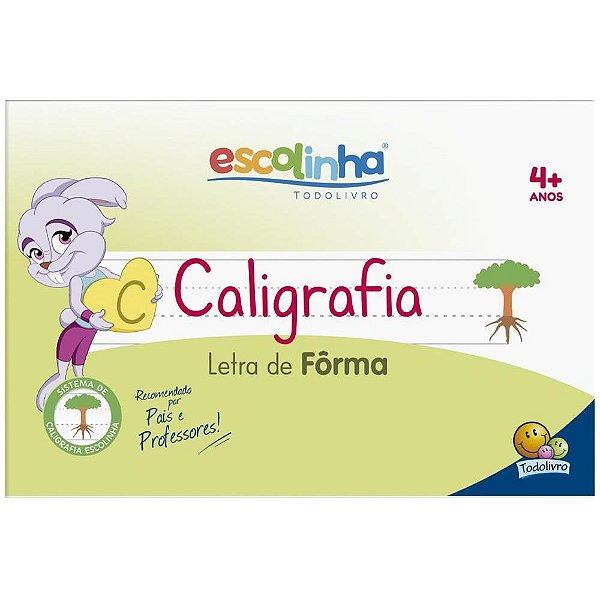 Livro Caligrafia Escolinha Sistema UV Forma - 32 Páginas