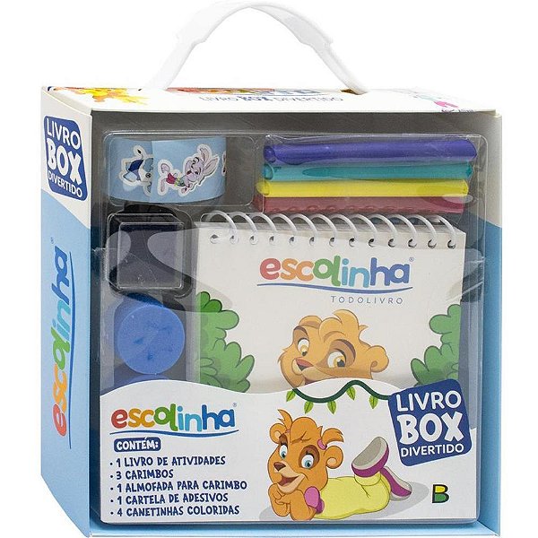 Livro de Atividades BOX Divertido Escolinha com 10 Peças