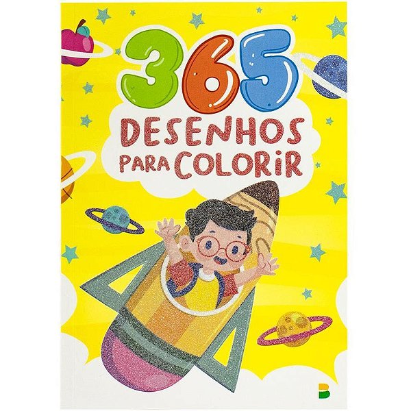 Livro Infantil Colorir 365 Desenhos para Colorir AM 288 Páginas