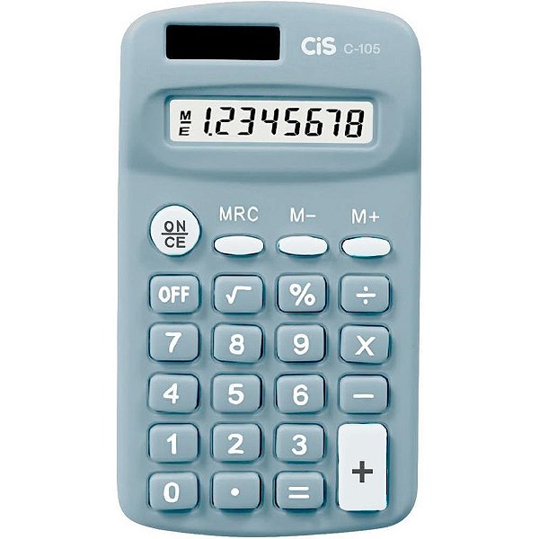 Calculadora de Bolso 8 Dígitos Modelo. C-105 Azul
