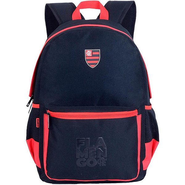 Mochila Flamengo C.R. PT/VM com Porta Notebook
