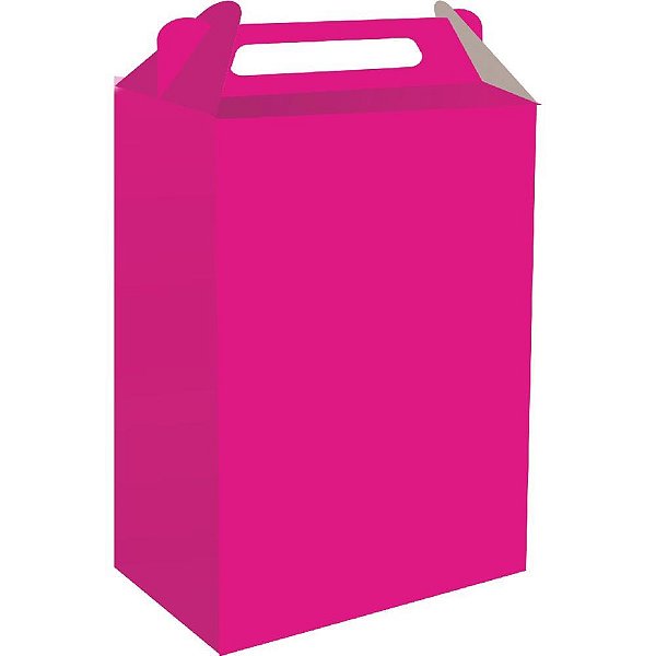 Caixa para Presente Surpresa Rosa Escuro Pacote com 8