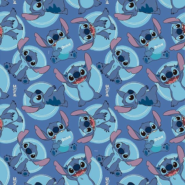Saco Metalizado 50X70CM STITCH - Pacote com 25 Unidades