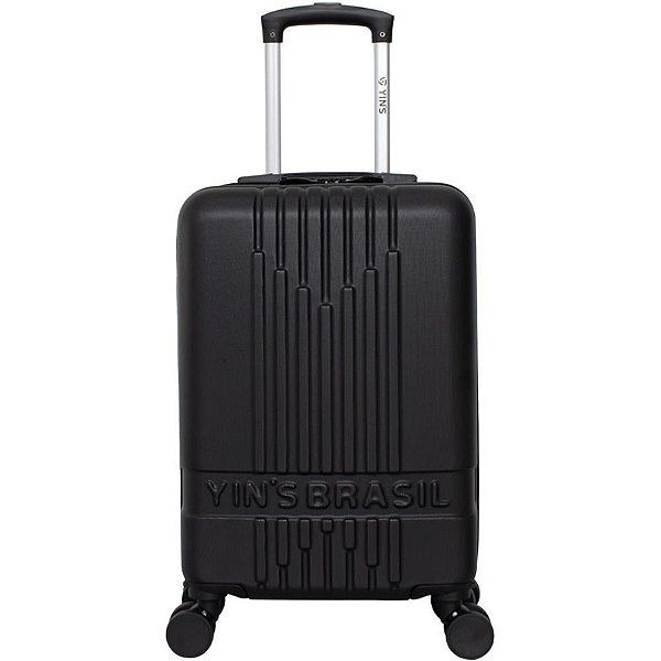 Mala de Viagem HIGH CLASS 20" ABS Preta - Mala de Bordo com Rodas 360°