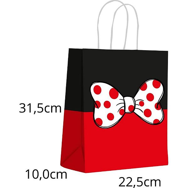 Sacola para Presente Decorada Infantil Magic M 22,5 CM X 31,5 CM X 10 CM - Pacote com 10 Unidades