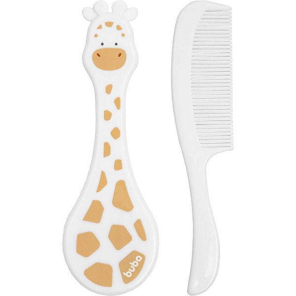 Kit Escova e Pente Girafinha para Bebê - Blister