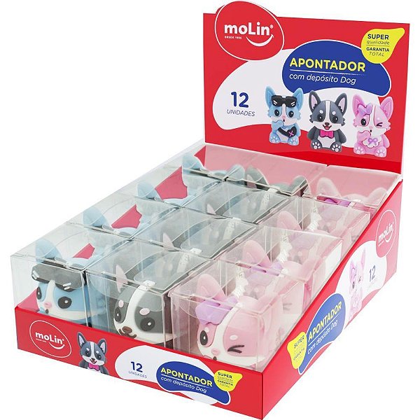 Apontador com Depósito DOG Display com 12 Unidades