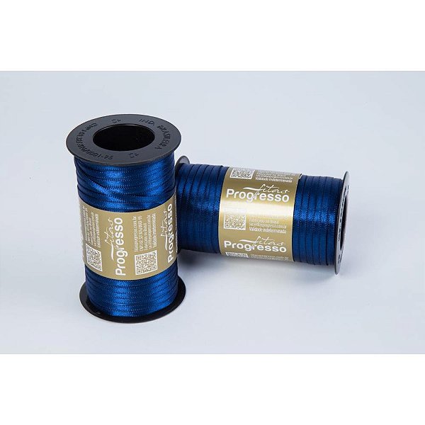 Fita de Cetim Dupla Face 4MM X 100M Azul Marinho T900000