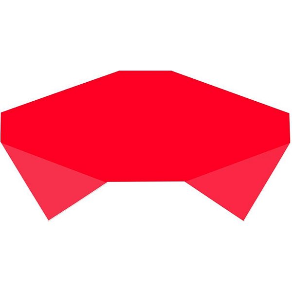 Toalha Plástica 80X80 CM Vermelha - Pacote com 10 Unidades