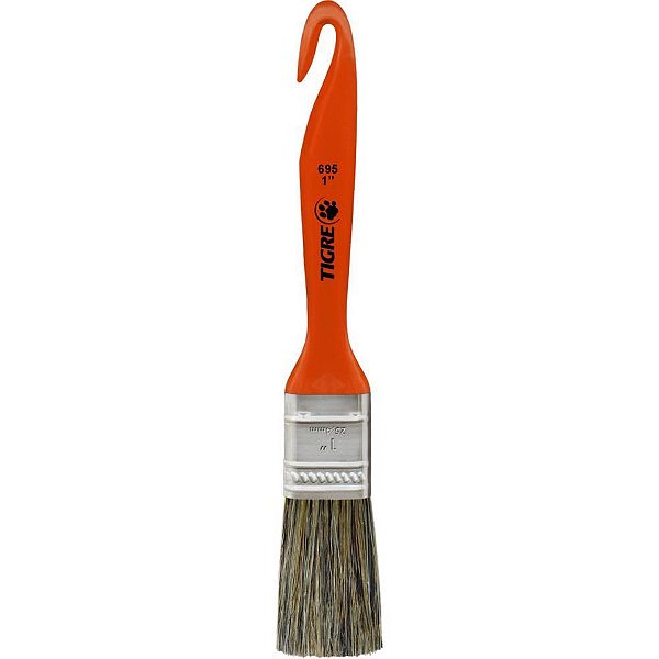 Trincha de Pintura 695 Média Cerdas GRIS 1 POL. - Pacote com 12 Unidades
