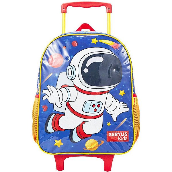 Mochila Infantil com Rodinhas Astronauta KIDS Grande