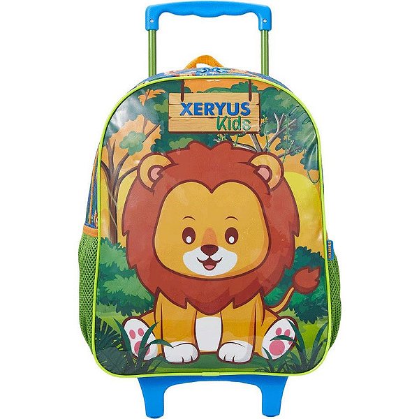 Mochila Infantil com Rodinhas Leão KIDS Grande