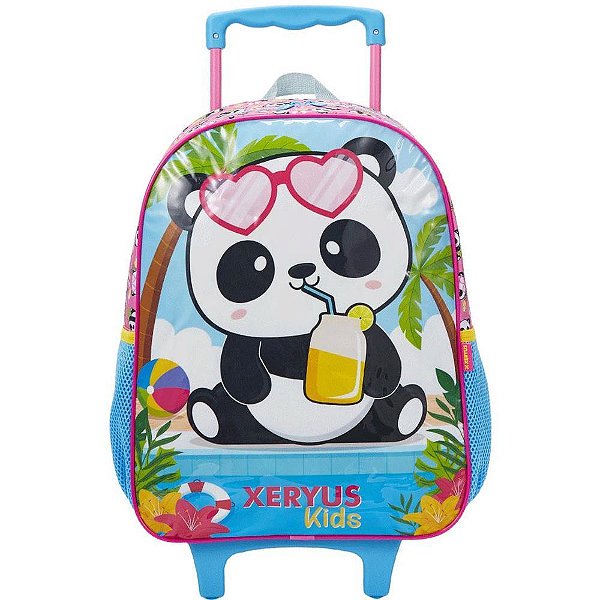 Mochila Infantil com Rodinha Panda GR, Mala com Rodas 16