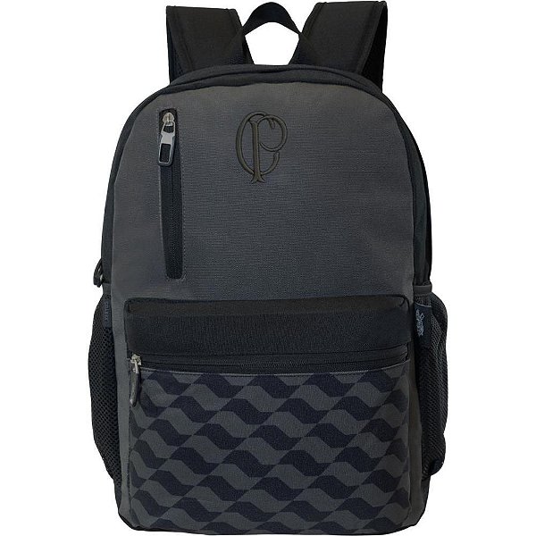 Mochila Corinthians Média com Logo em Borracha