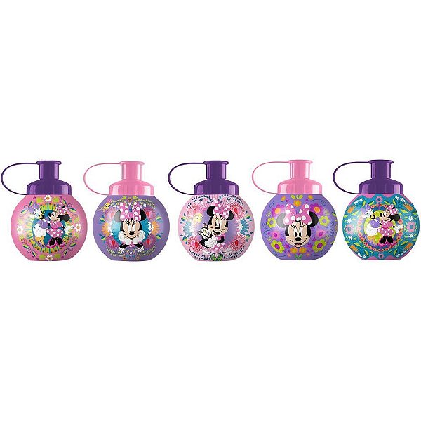 Squeeze Bola Disney Minnie 250ML – Pacote com 5 Unidades