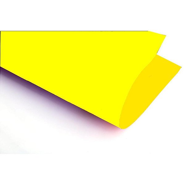 Papel Cartolina Dupla Face Color SET 48X66CM Amarelo Pacote com 20
