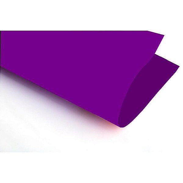 Papel Cartolina Dupla Face Color SET 48X66CM Roxo Pacote com 20