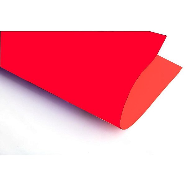 Papel Cartolina Dupla Face Color SET 48X66CM Vermelho Pacote com 20