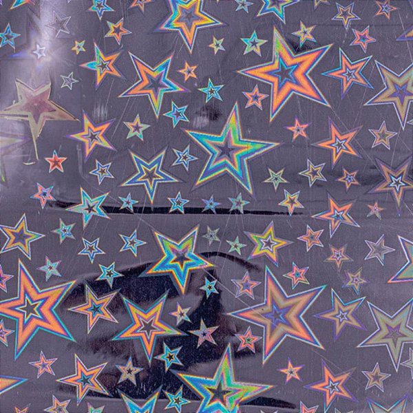 Contact Decorado Holográfico STARS 45CM X 10M